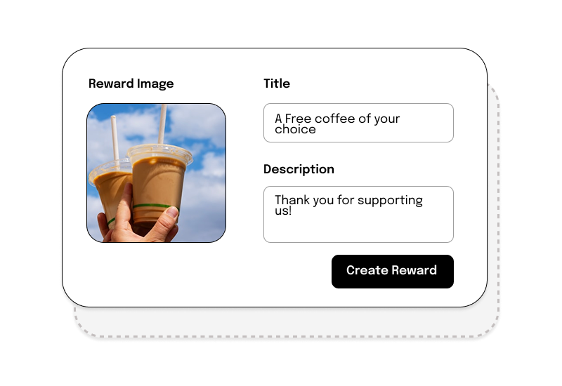 Reggu reward setup UI