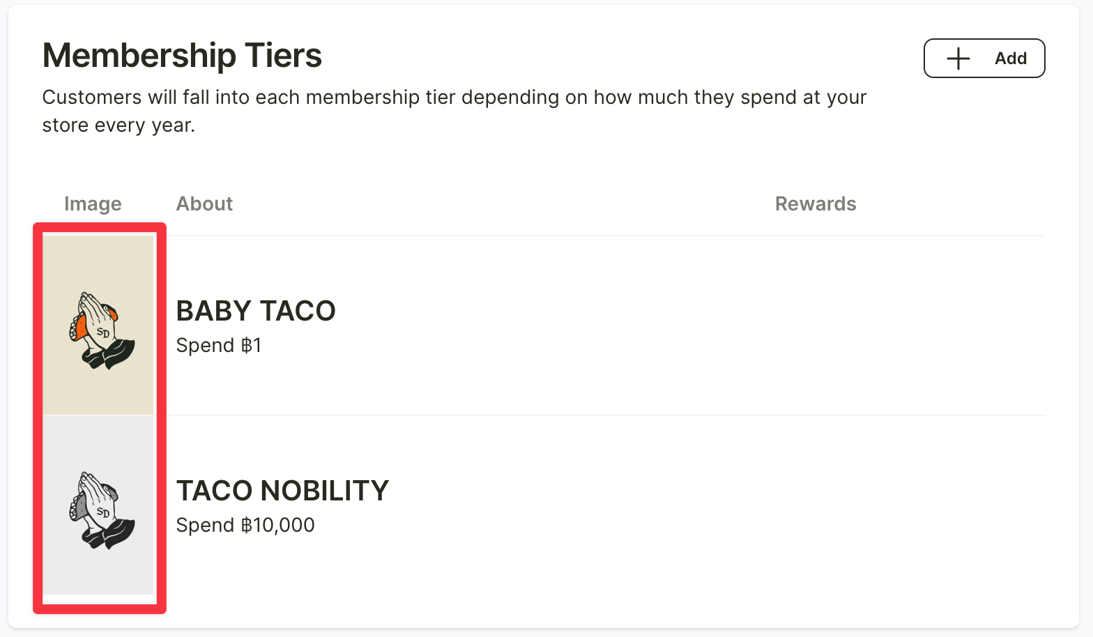 Membership benefits — step 1