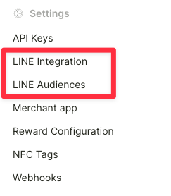 LINE OA integrations — step 1